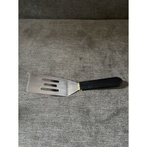 Vintage Pampered Chef Mini Slotted Stainless Spatula Flipper Turner Hen Logo 7.5